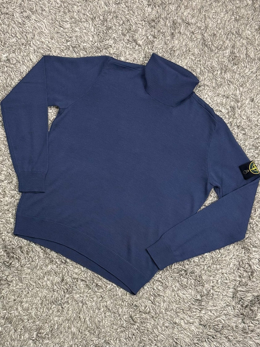 Stone Island Maglione In Lana Collo Alto