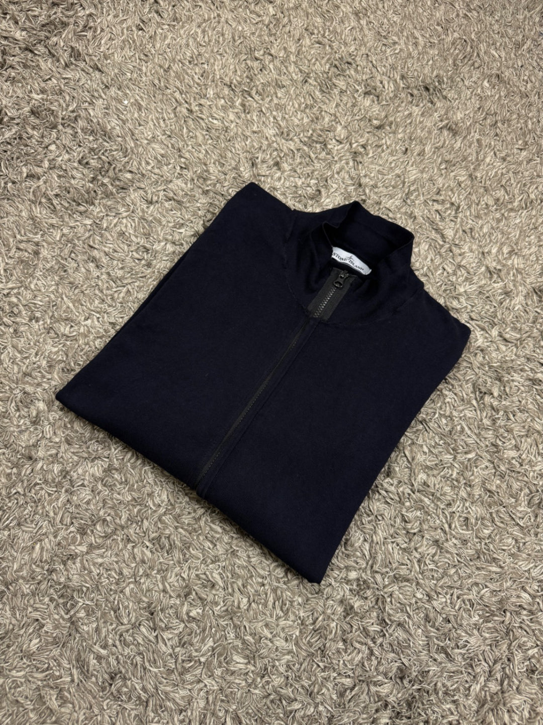 Stone Island Felpa Zip Cotone