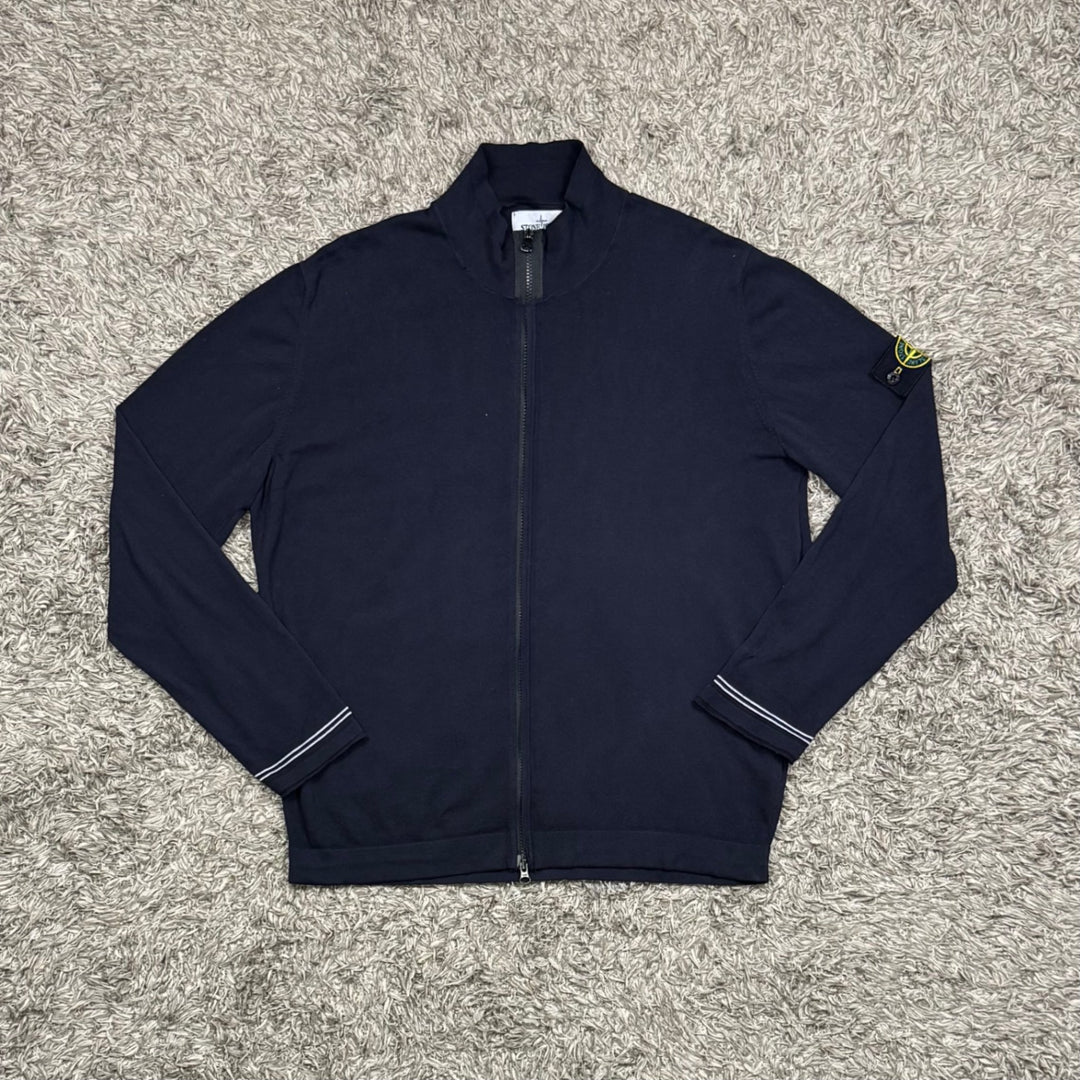 Stone Island Felpa Zip Cotone