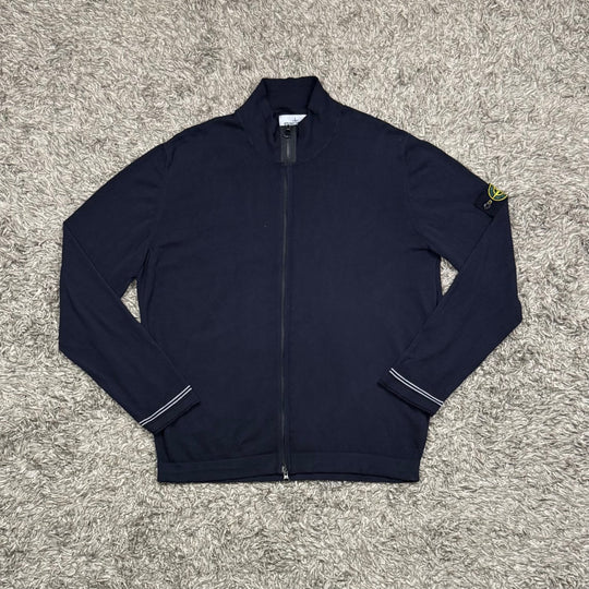 Stone Island Felpa Zip Cotone