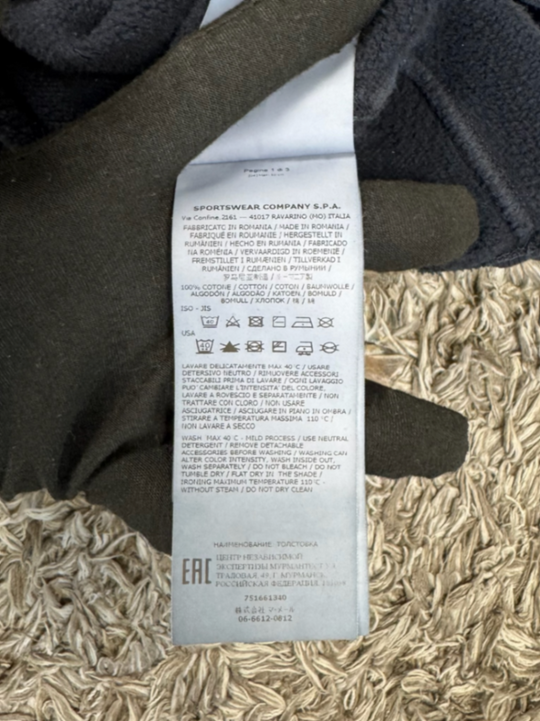 Stone Island Junior Felpa Girocollo