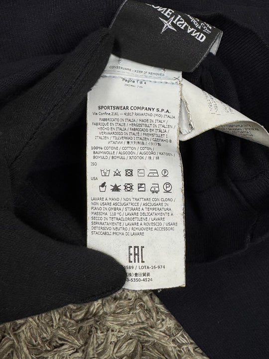 Stone Island Felpa Zip Cotone
