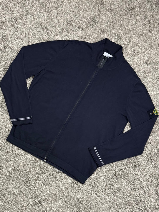 Stone Island Felpa Zip Cotone
