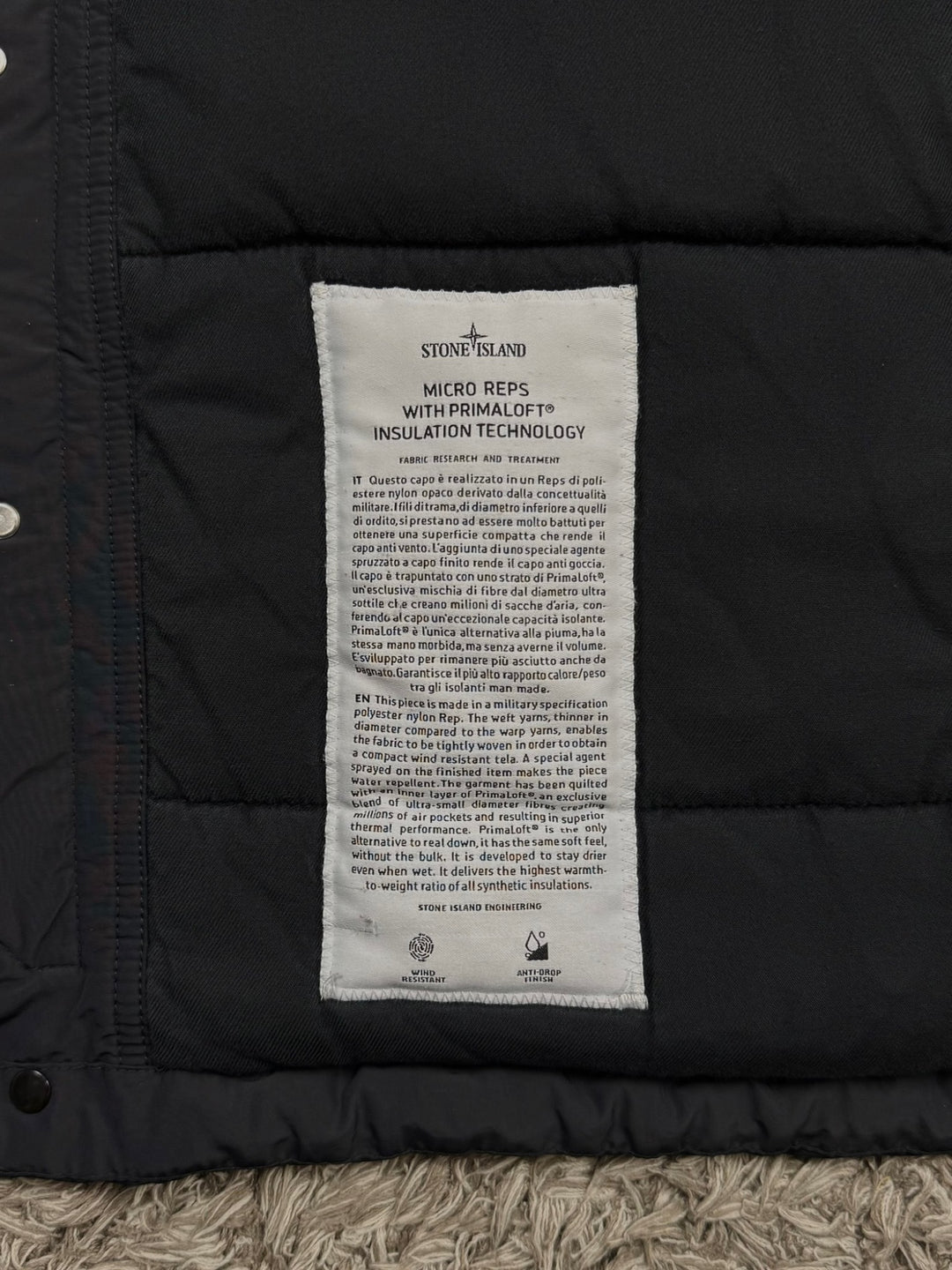 Stone Island parka micro reps in primaloft
