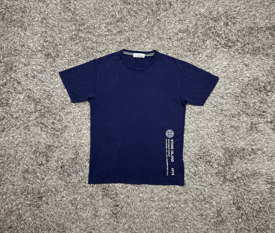 Stone Island T-shirt con stampa laterale