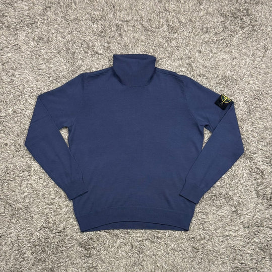 Stone Island Maglione In Lana Collo Alto