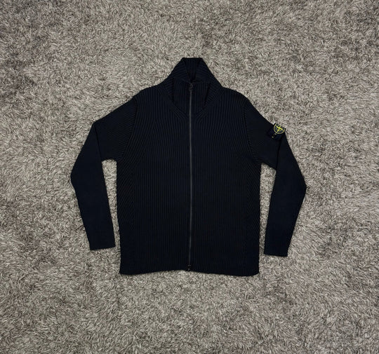 Stone Island maglione in cotone full zip