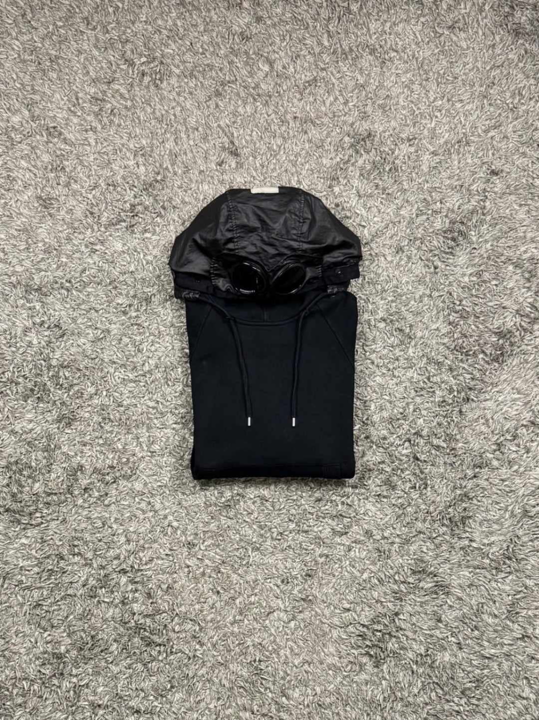 C.P. Company Diagonal Fleece 2/1 Goggle Hoodie