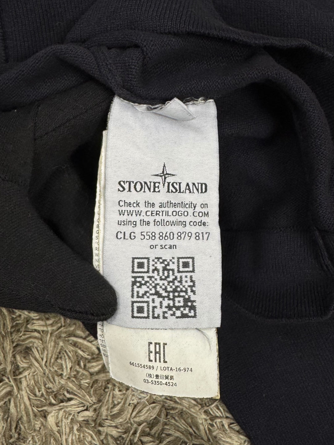 Stone Island Felpa Zip Cotone