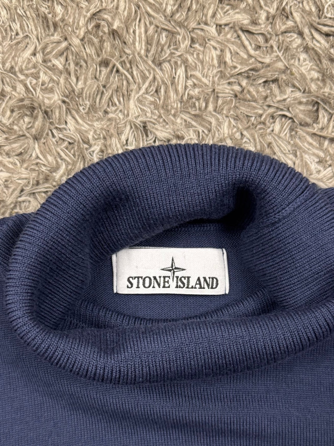 Stone Island Maglione In Lana Collo Alto