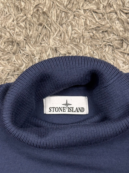 Stone Island Maglione In Lana Collo Alto