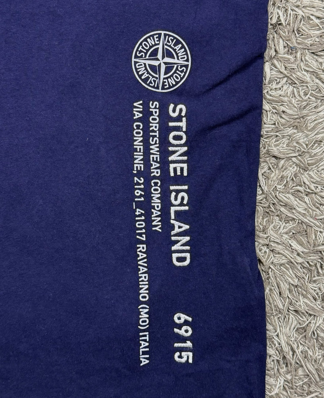 Stone Island T-shirt con stampa laterale