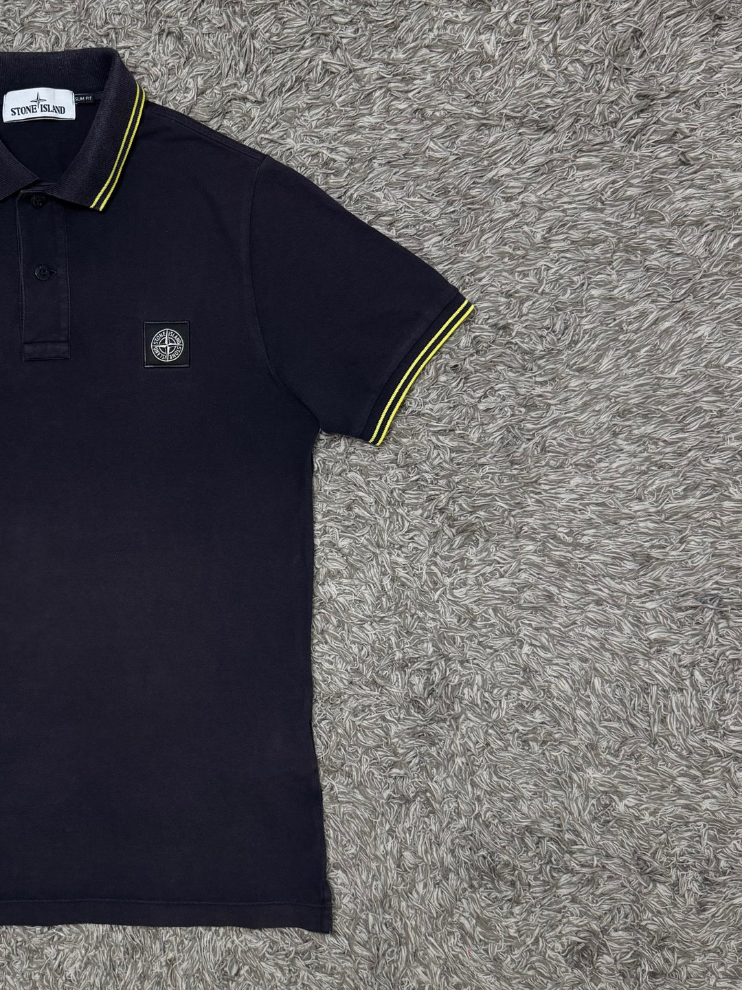 Stone Island polo dettagli gialli