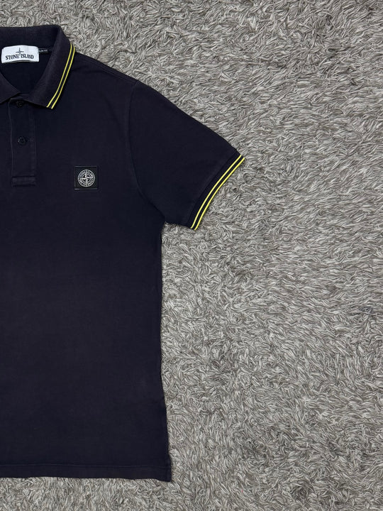 Stone Island polo dettagli gialli