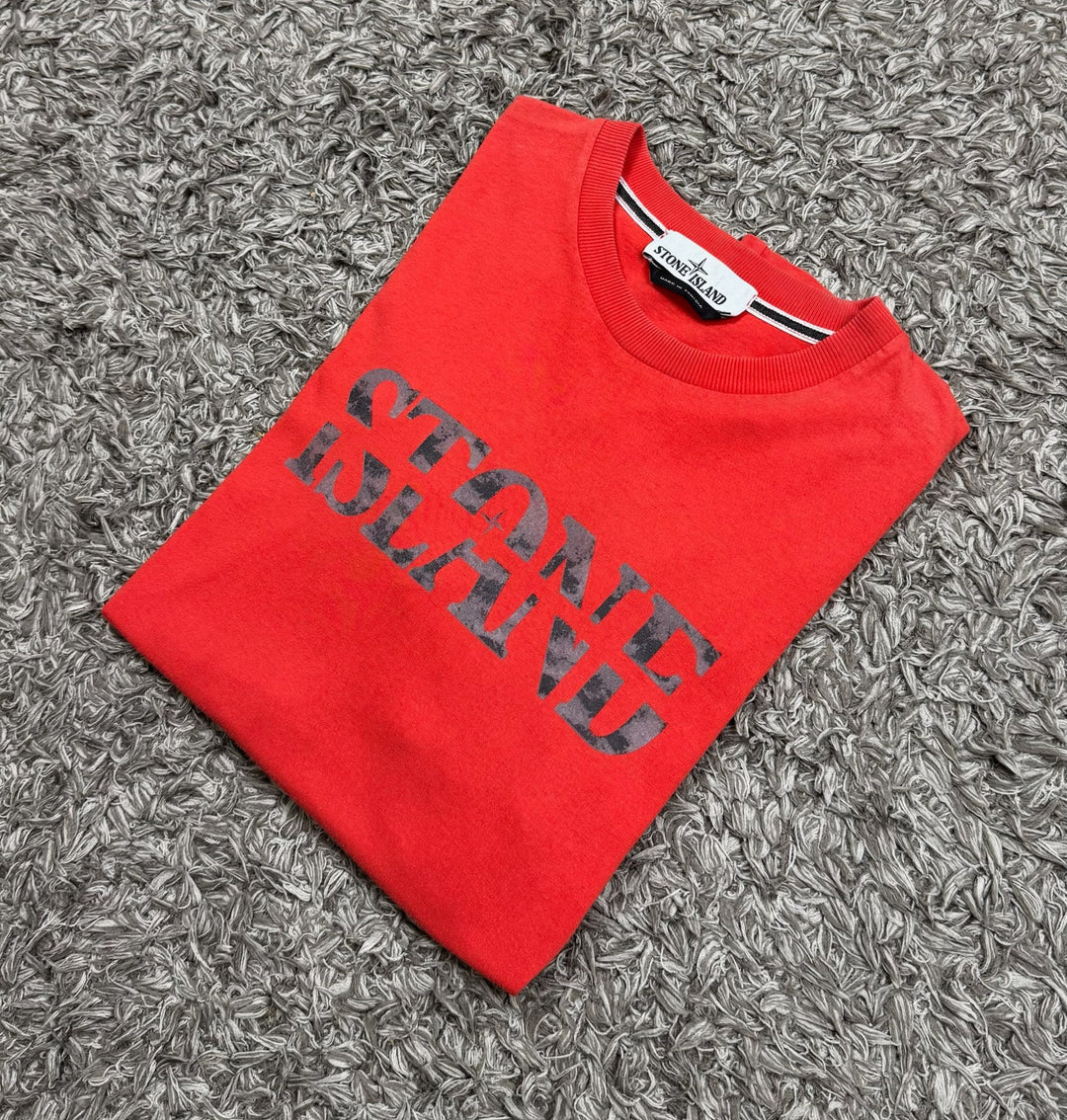 Stone Island t-shirt con scritta