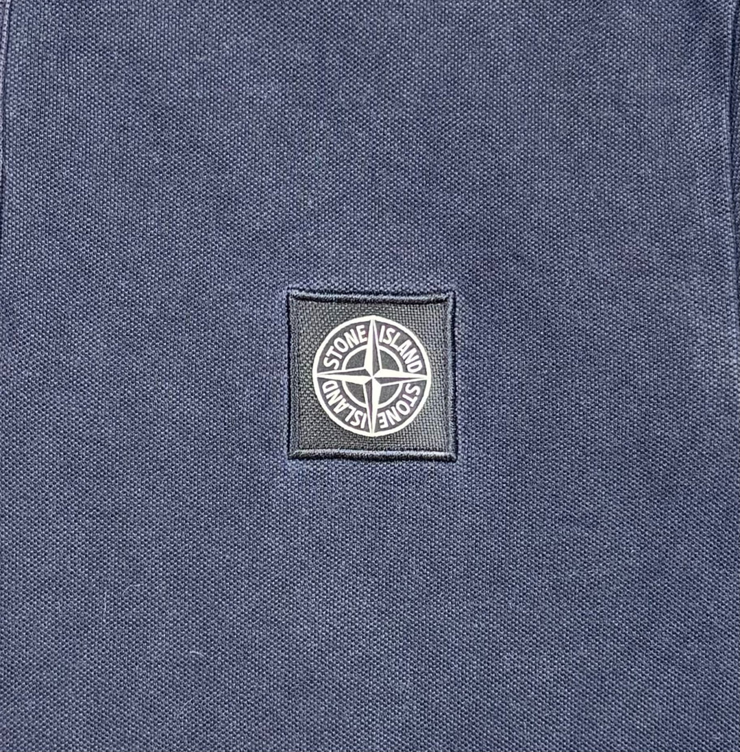 Stone Island Polo Dettagli Bianchi