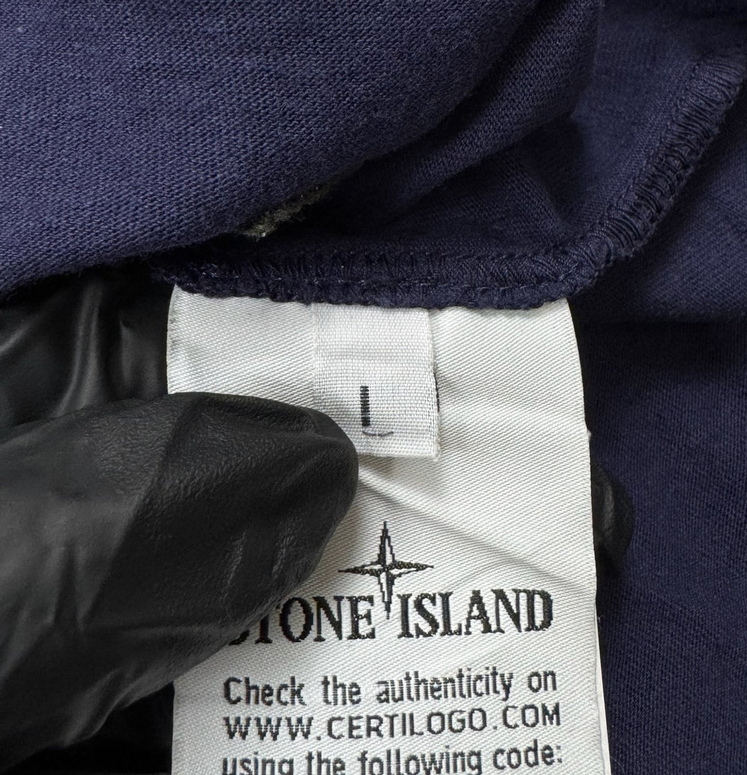 Stone Island T-shirt con stampa laterale