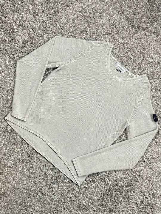 Stone Island maglione in cotone vintage collo a v