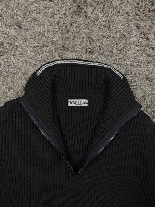 Stone Island maglione in cotone full zip