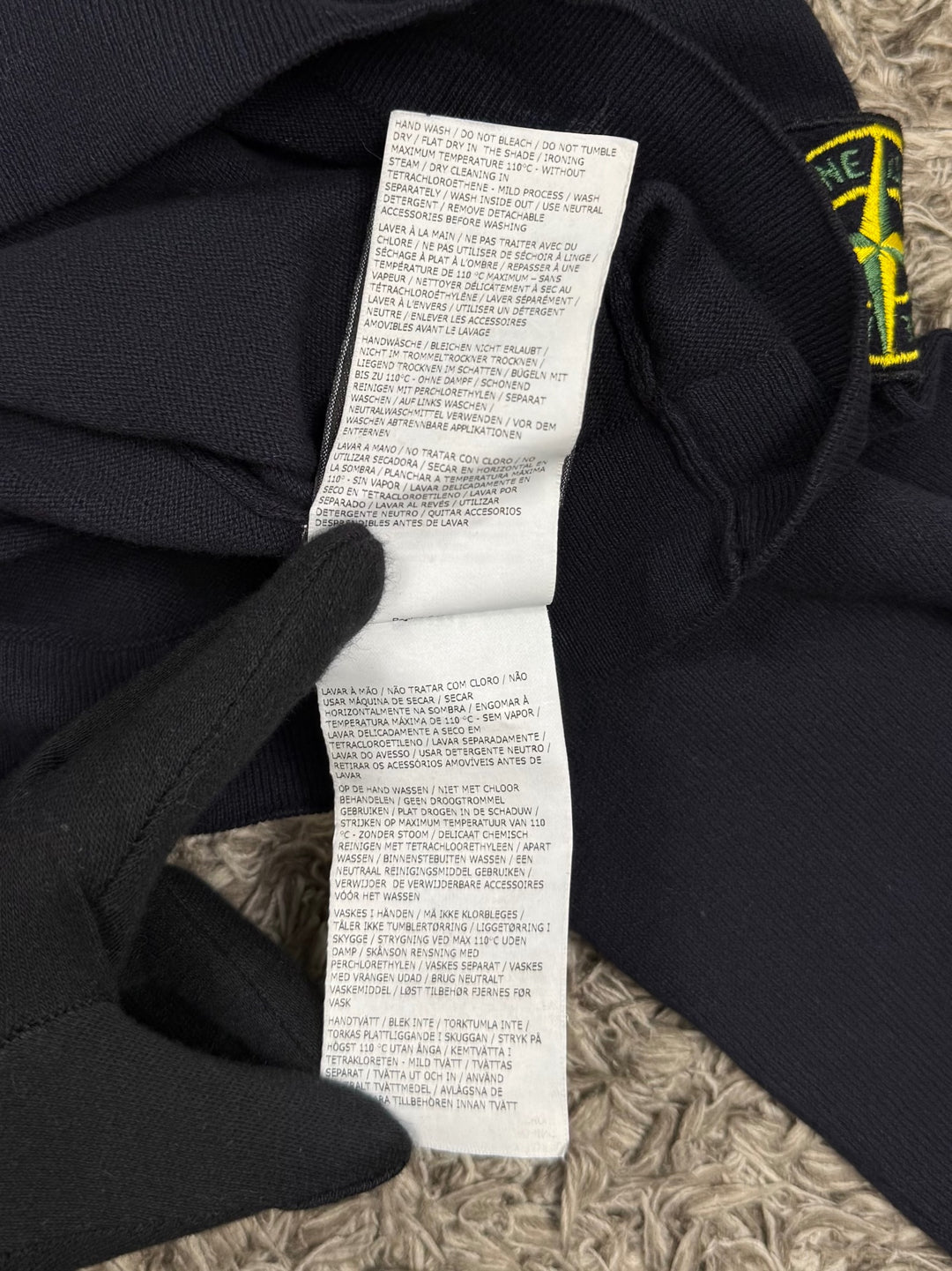 Stone Island Felpa Zip Cotone