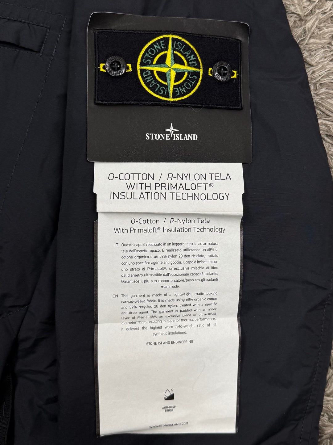 Stone Island O-Cotton / R-Nylon Tela