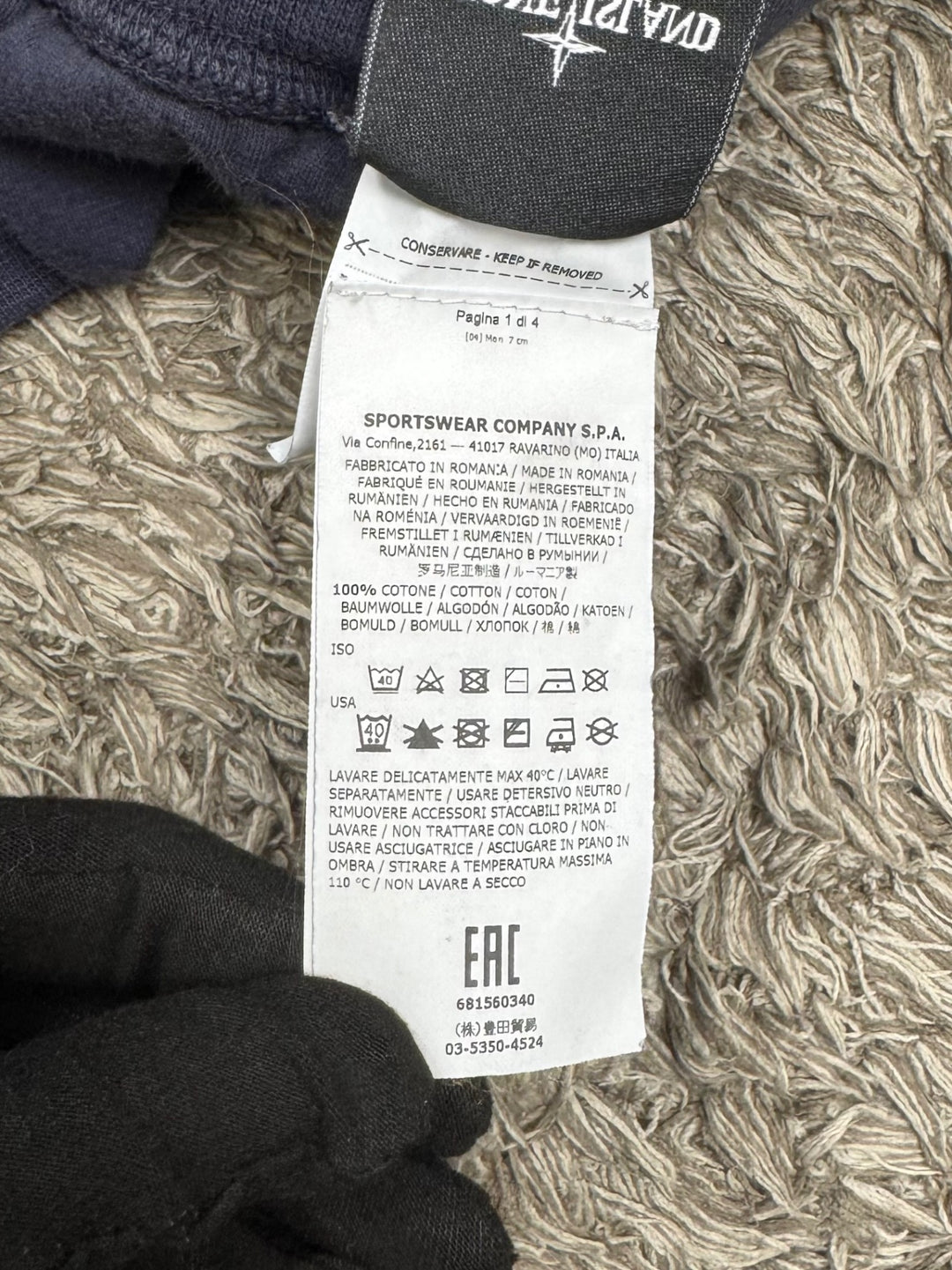 Stone Island pantaloni tuta