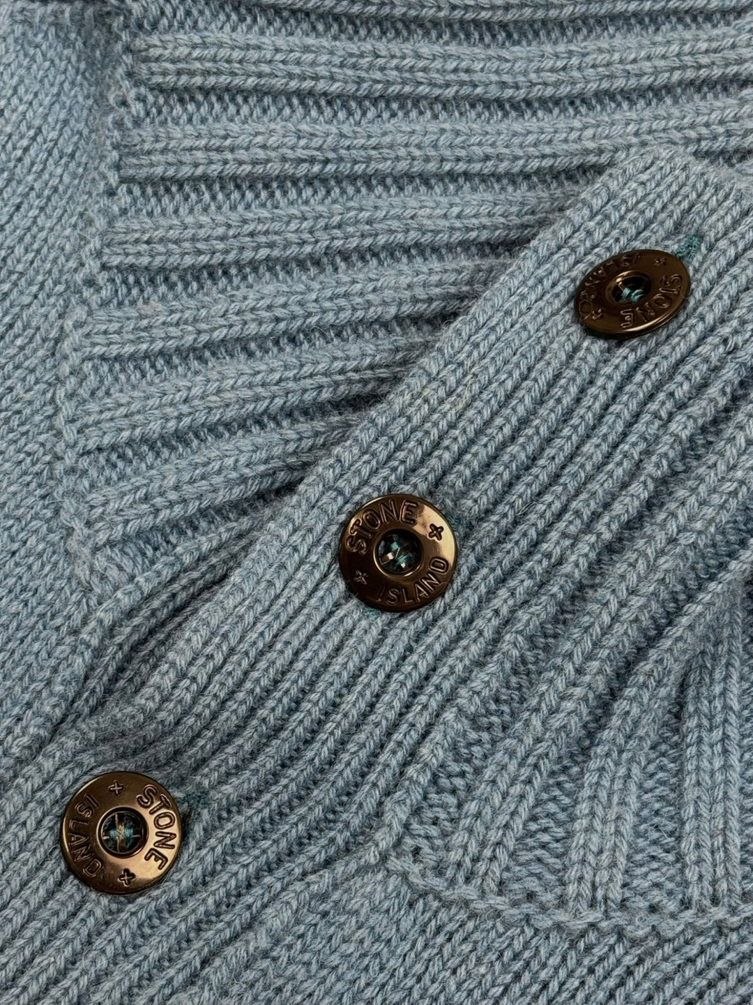 Stone Island maglione half zip con bottoni