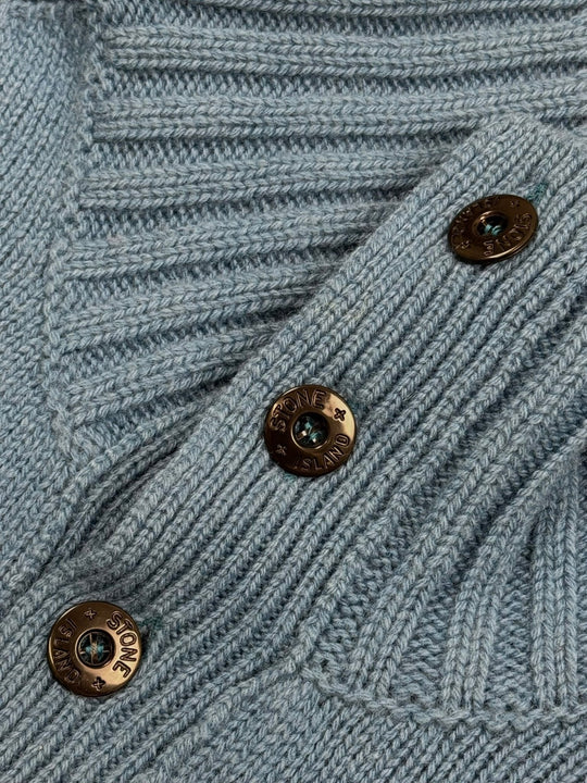 Stone Island maglione half zip con bottoni