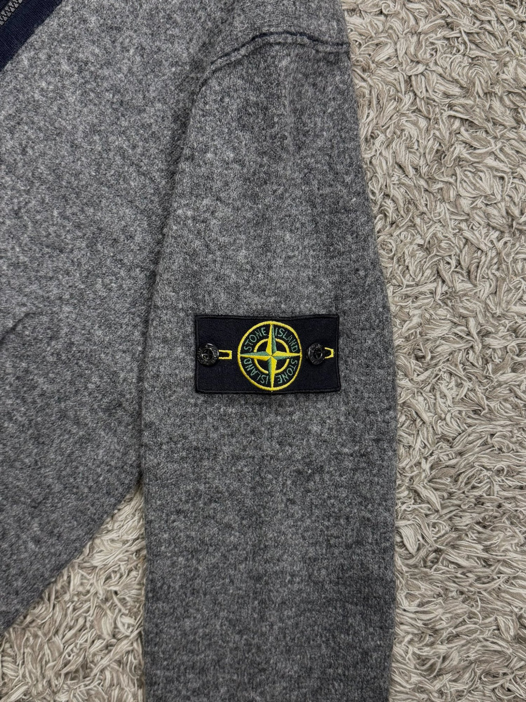 Stone Island felpa con zip e cappuccio