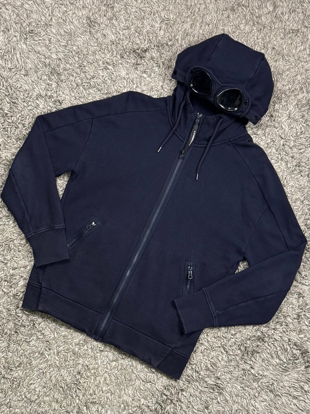 C.P. Company Diagonal Raised Fleece Goggle Hoodie