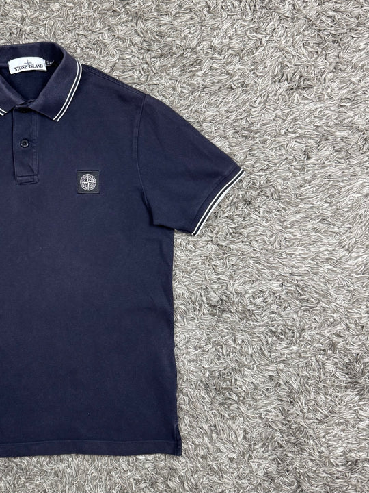 Stone Island Polo Dettagli Bianchi