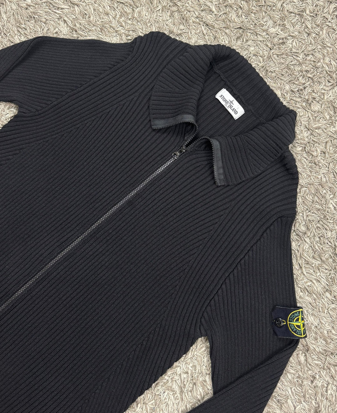 Stone Island maglione in cotone full zip