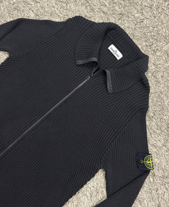 Stone Island maglione in cotone full zip