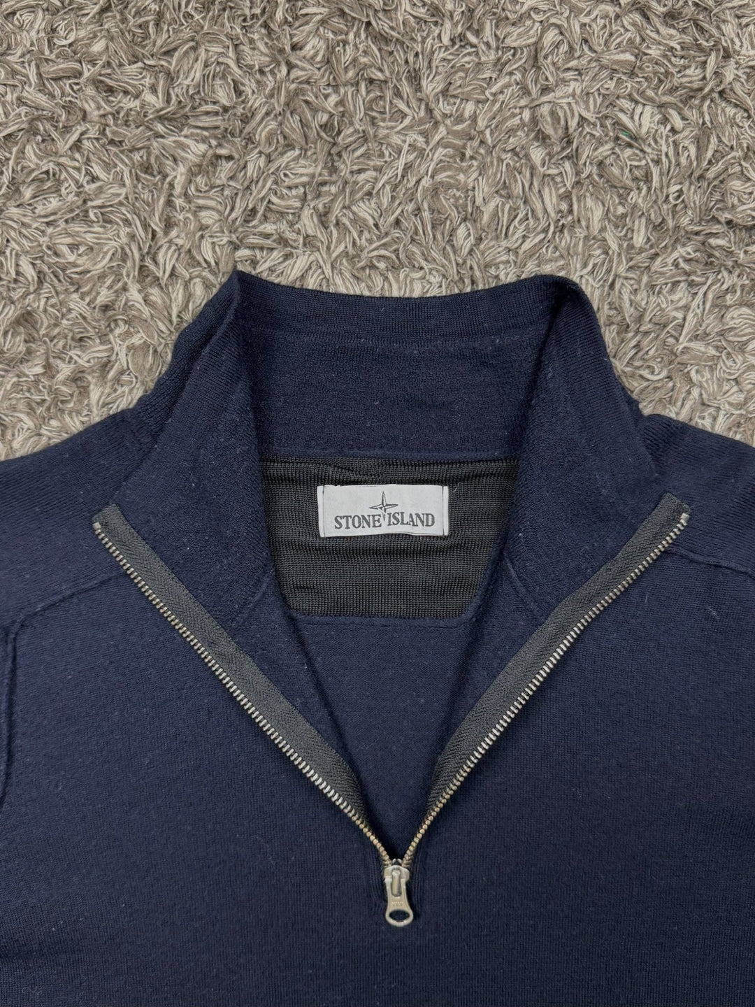 Stone Island maglione in lana half zip