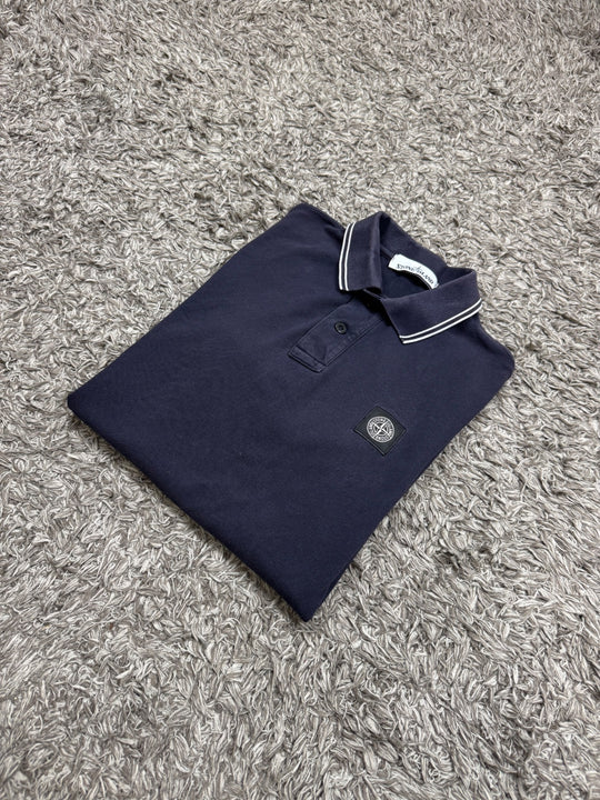 Stone Island Polo Dettagli Bianchi