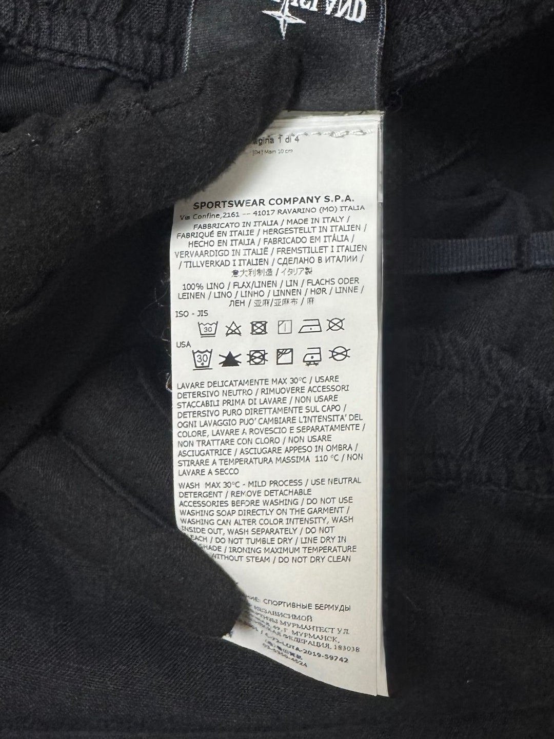 Stone Island bermuda lino