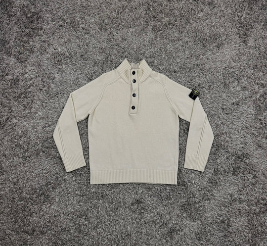 Stone Island maglione half zip in lana