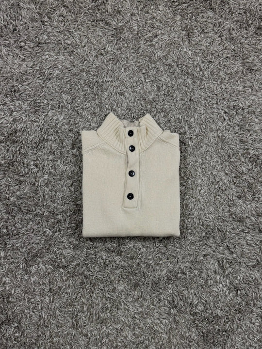 Stone Island maglione half zip in lana