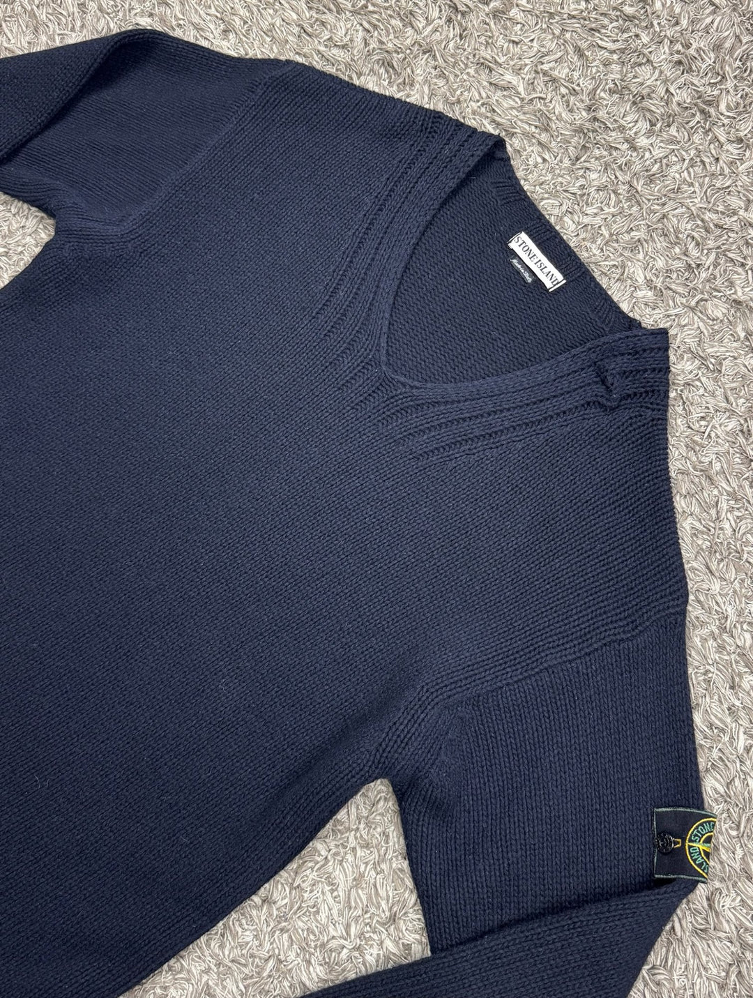 Stone Island maglione in lana collo a v