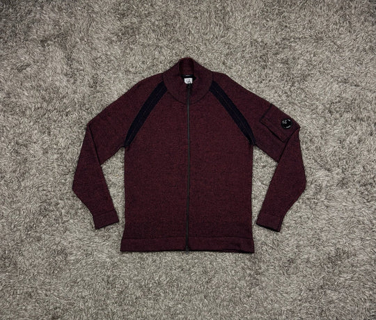 C.P. COMPANY maglione full zip in lana