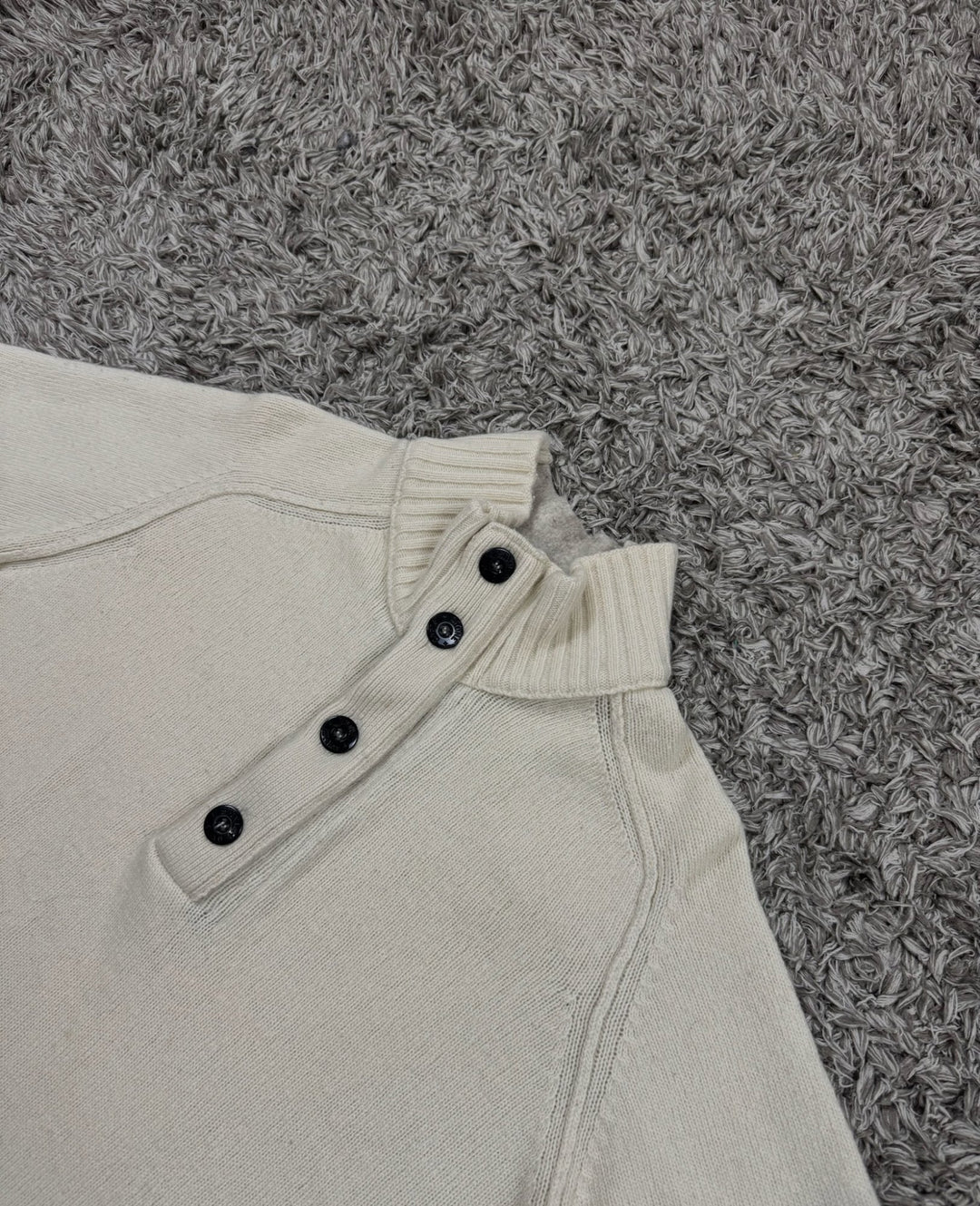 Stone Island maglione half zip in lana