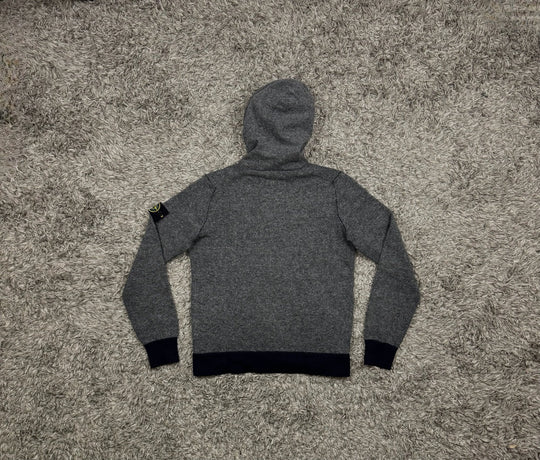 Stone Island felpa con zip e cappuccio