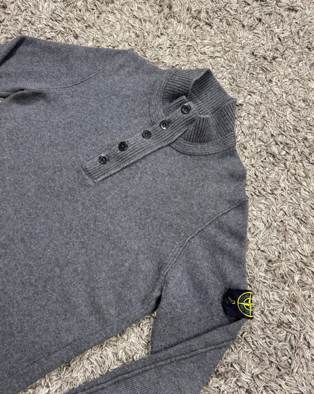 Stone Island maglione in lana con bottoni
