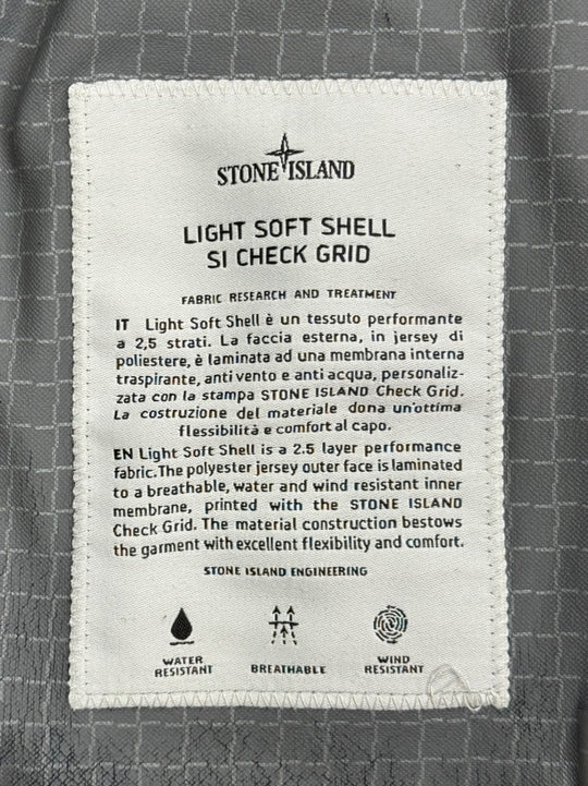 Stone Island Light Soft Shell SI Check Grio