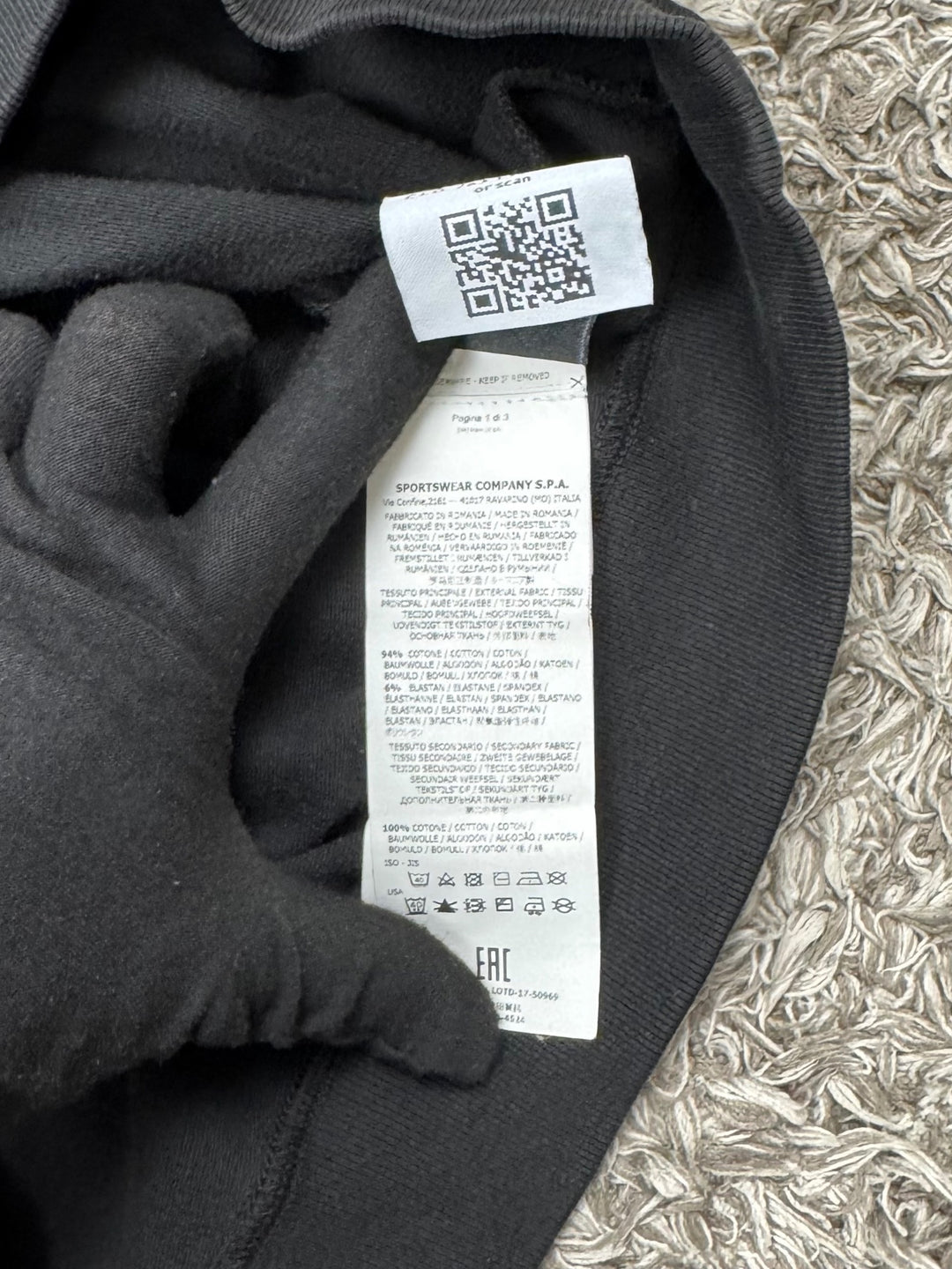 Stone Island felpa girocollo ghost