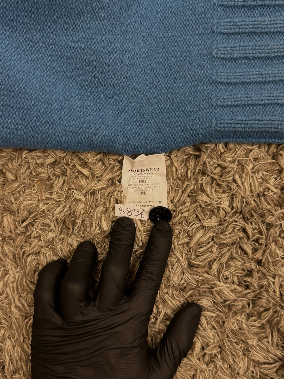Stone Island maglione half zip con bottoni