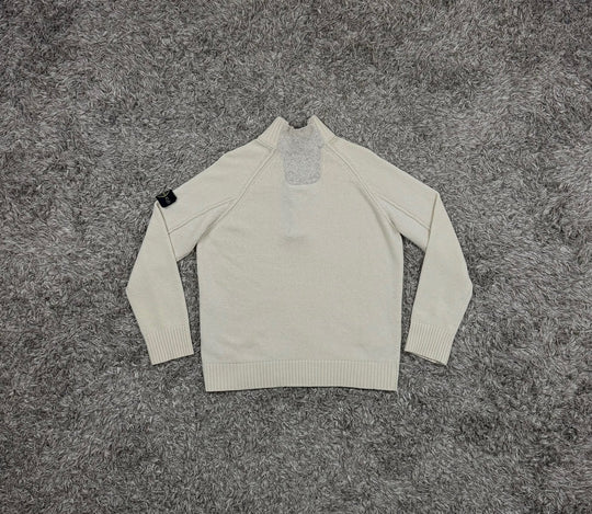 Stone Island maglione half zip in lana