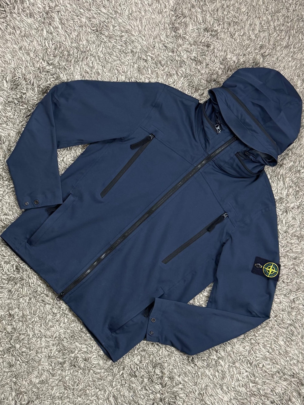 Stone Island Light Soft Shell SI Check Grio