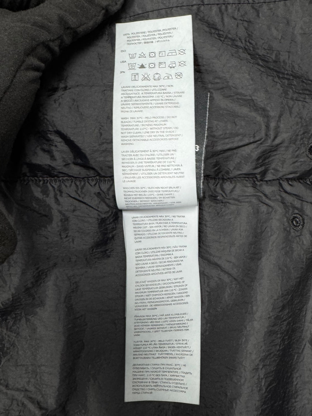 Stone Island Garment Dyed Crinkle Reps NY