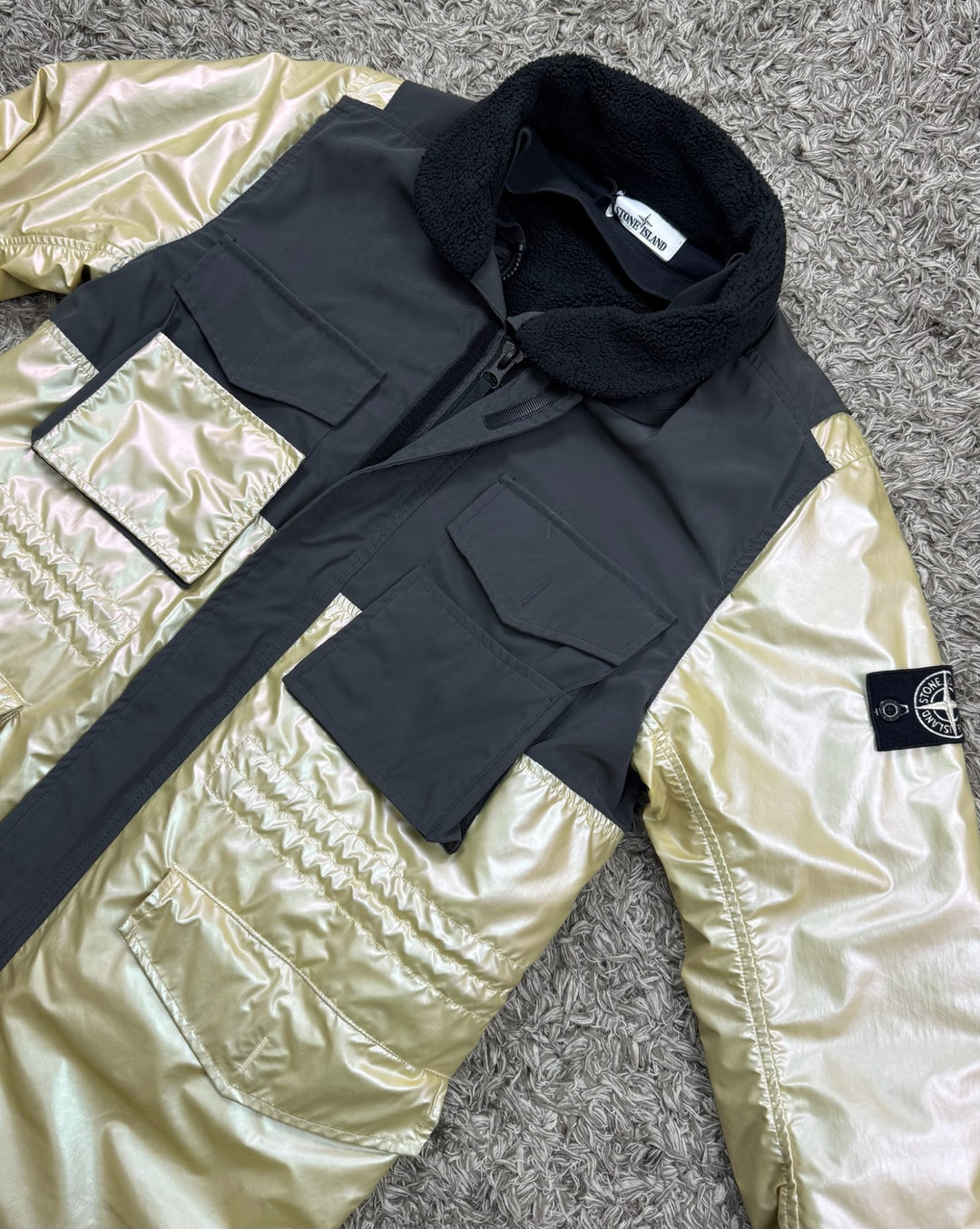 Stone Island Iridescent Coating Tela